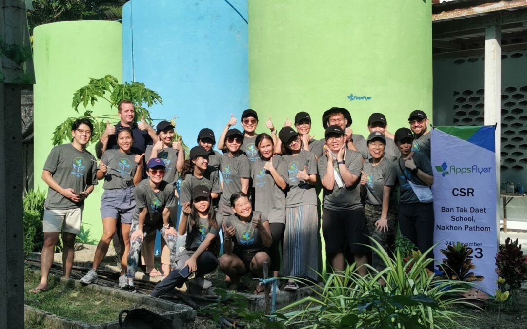 AppsFlyer – CSR School Maintenance and sustainable lunch in Nakhon Pathom